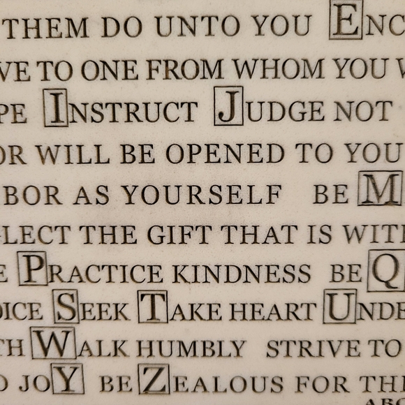 ABC's of Faith Marble ? Resin Plaque ~ Spirituality ~ Kindness ~ Positive Vibes - Picture 11 of 14